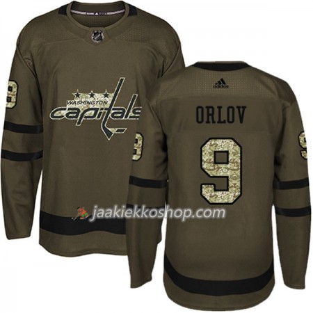 Miehille NHL Washington Capitals Pelipaita Dmitry Orlov 9 Adidas 2017-2018 Camo Vihreä Authentic Miehille NHL Washington Capitals Pelipaita Dmitry Orlov 9 Adidas 2017-2018 Camo Vihreä Authentic